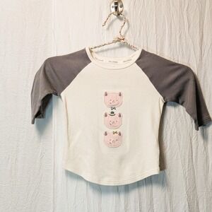 Hallmark Baby Three Little Pigs Raglan Shirt 4-5 years
